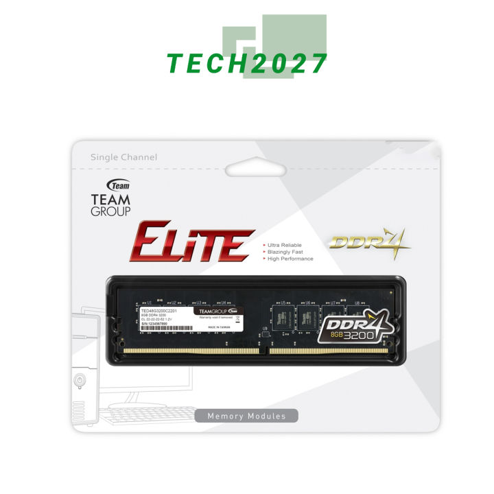TeamGroup Elite Barette de Memoire DDR4 8GB 3200MHZ main image 1