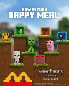 Minecraft Movie Edition Happy Meal toy COMPLETE SET
