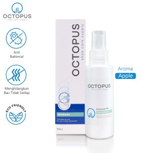 Octopus  shoe cleaner Refresher parfum Penghilang Bau Sepatu 100 ML Apple Scent | pewangi Pengharum Sepatu Topi Helm  anti bau anti bakteri REF100ML-0001