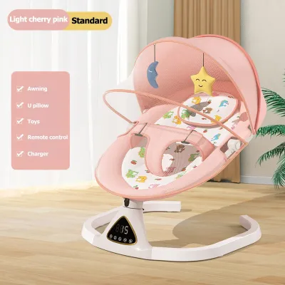 Baby Rocker Baby Swing Leaf Bouncer Electric Auto Swing Cradle Baby Swing Bed Rocking Chair Electric Swing Crib