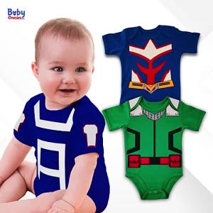 Baby Onesies PH Anime Baby Onesie UA My Hero Academia Deku All Might 0-12 months Baby Boy Bodysuit