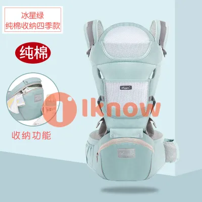 Baby Carrier Newborn to Toddler Multi-Functional 9 in 1 Baby Carrier with Hip Seat for All Seasons Baby Backpack Carrier for Toddler Infant Newparents (7-45Lb) (Green - Multifunctional)