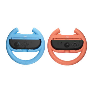 IINE Steering Wheel for Switch 2 Joypad Comfortable Grip Universal Use Gaming Semi-circle& Round Steering Wheel