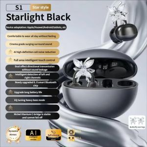 SG Butterfly Clip-On Earbuds: Wireless Bluetooth earbuds with noise cancellation an open-ear design high-quality sound and ultra-long battery life