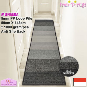 Tren-D-rugs Karpet keset kaki stripe line garis alas lantai shower kamar mandi tidur ruang tamu koridor panjang lorong runner kitchen mat anti slip murah 50 cm x 143 cm - NMs