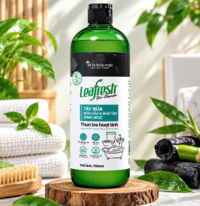 Nước Tẩy Rửa Leafresh Than Tre Hoạt Tính 750ml 5L | Làm Sạch Cặn Bẩn Bồn Cầu Toilet Nhà Tắm Lavabo
