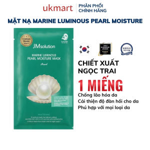 Mặt nạ JMSolution Marine Luminous Pearl Moisture Mask Plus 30ml Dưỡng ẩm chiết xuất ngọc trai