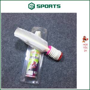 Cầu Đá Tuyển Lông Vũ Mèo Trắng Trắng HT (CTMH) Hộp Tròn Thể Thao