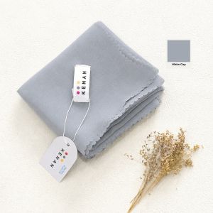 KENAN - Segiempat Shafira plaiin lasercut matt pollycotton