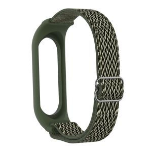 SinHGeY Strap For Xiaomi Mi Band 3 / 4 / 5 / 6 Soft Nylon Fiber Stripe Strap Elasticity Mi Sports Loop Replacement Wristband
