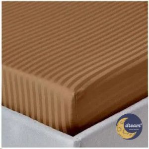 Dream Bedcovers Hotel Quality Plain Brown Stripe 3 Sides Zipper Foam Cover Canadian Cotton