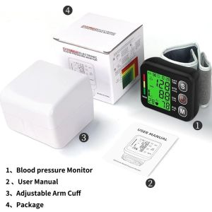 ✨SG STOCK✨ Wrist BP Monitor Auto Blood Pressure Machine Digital Voice Talking Large Display Rechargeable Accurate