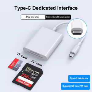 Zephyriy Pembaca Speed Kartu Ponsel Adaptor Lightning Adaptor OTG Pembaca Kartu TF+SD 2-in-1