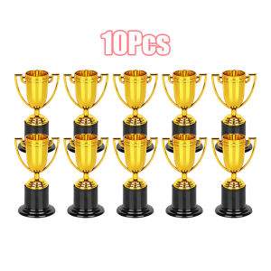 10pcs 4Inch Gold Plastic Trophy Cup for Kids Awards School Competition Party Favors Bulk