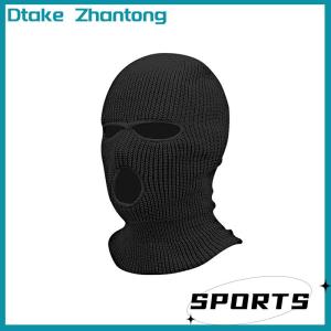 Dtake 1pc Car Seat Cover Masked Person Knitted Headgear Halloween Headrest Cover Decoration Car Anti-theft Warning Accessories