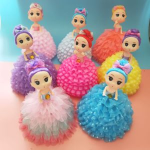 Mainan Anak Lampion DIY Princess Boneka Putri Gaun Lampu LED
