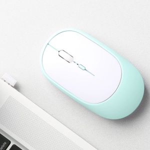 【SG LOCAL | READY STOCK】Rechargeable Wireless Mouse Dual-Mode 2.4G + Bluetooth – USB-C – Silent Click - Compact Design