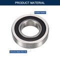 R16-2RS Deep Groove Ball Bearings, ID 1" x OD 2" x Width 1/2" Double Rubber Sealed Ball Bearing Pre-Lubricated Chrome Steel Z2 Lever 10pcs. 