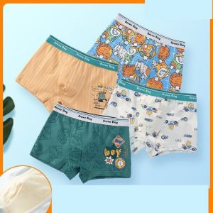 4 quần lót bé trai đủ size - quần sịp học sinh size 7 đến 45kg