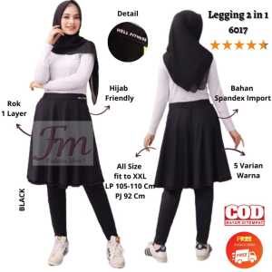Femme Ols - Rok Leging 2 In 1  Senam / Aerobic / Olahraga / Bersepeda / Well Fitness Wanita 6017