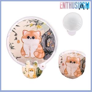 【Enthusiasm】🌟🌟【Hot Sale】🎈 Portable Cartoon Folding Fan Kawaii Creative Foldable Fan Cool Summer Hand Fan Flying Disk Pocket Cloth Fan Gifts For Kids