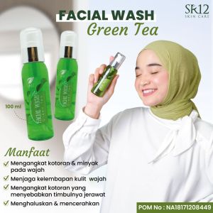Facial Wash SR12 Sabun Muka Pencerah Wajah Kusam Flek Atasi Jerawat Bpom