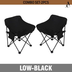SET KOMBO KERUSI HEALING/COMBO SET 2 Type Moon Chair Camping Outdoor Fast Folding Camping Chair Lightweight Portable Chair Hiking Picnic/露营月亮椅