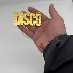 Disco Vòng cổ 70S 80S Vòng cổ đi tiệc đồ trang sức dây chuyền vàng Vòng cổ trang phục hóa trang Halloween Disco phụ kiện Quà Tặng