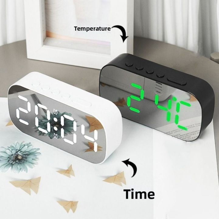 IDEERT Hiển thị nhiệt độ Đồng hồ báo thức kỹ thuật số Định dạng 12/24H ...