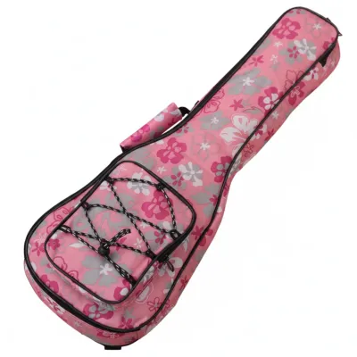 Suppsport เคสพกพาอูคูเลเล่น้ำหนักเบาทำจากไนลอนบุกระเป๋าสะพายไหล่สำหรับอูคูเลเล่พร้อมช่องใส่แผ่นเสียง