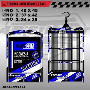 Stiker Dekal Sangkar Burung Koper Kosan - Stiker Kandang Kotak Model Koper Kosan AR 001