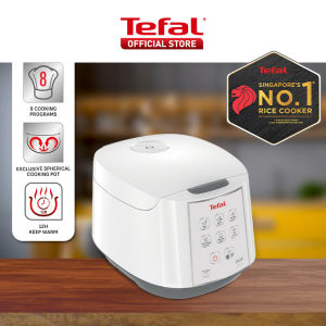 Tefal Easy Fuzzy Logic Rice Cooker 1.8L RK7321 – 8 Programmes AI 4-Layer Spherical Pot 10 Cups