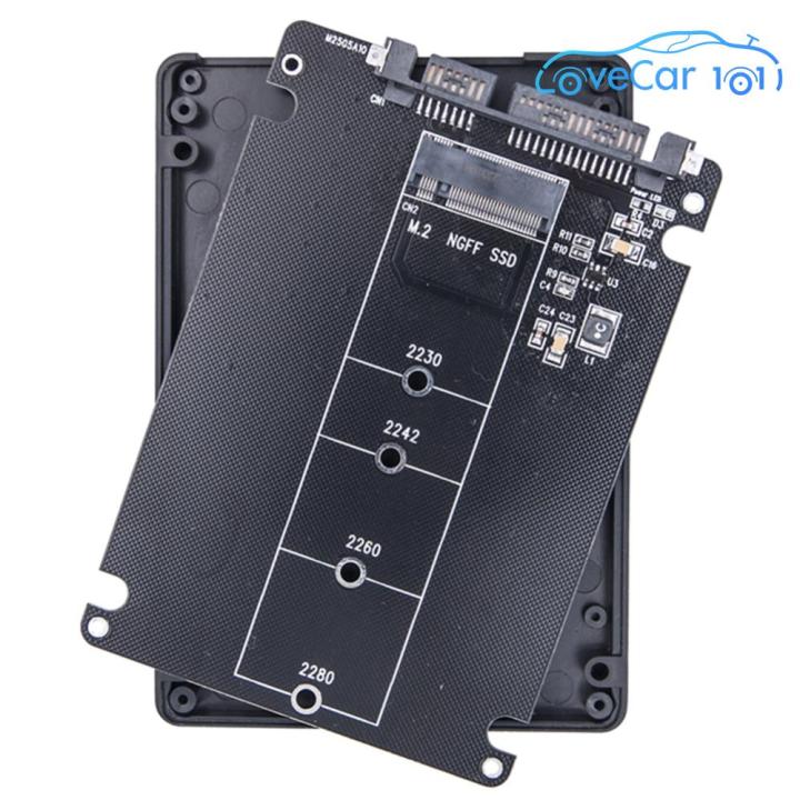 M.2ฮาร์ดดิสก์ SSD (NGFF) กับกล่องฮาร์ดไดรฟ์เสริม SATA3แบบ Dual-Use ฮาร์ดดิสก์บอร์ดอะแดปเตอร์ M.2 NGFF ไป SATA3.0การ์ดอะแดปเตอร์สำหรับพีซี