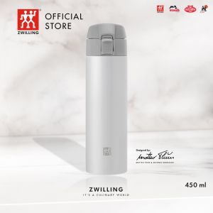 ZWILLING Thermo 1-Click Travel Stainless Steel Water Bottle 450 ml/15 oz