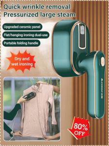 Hanging Iron Mini Portable High Temperature Resistance Ironing Equipment Powerful Steam Clear at a Glance