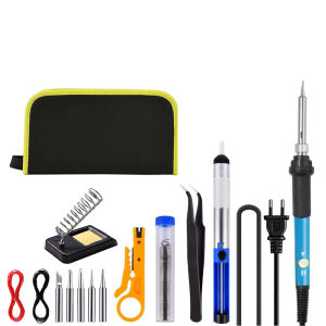 Bộ 15 Món Mỏ Hàn Thiếc 60W - Điều Chỉnh Nhiệt Độ Màn Hình LCD Chất Lượng Cao - Đồ Hàn Điện Bán Chạy
