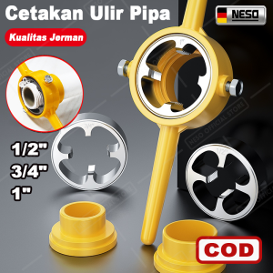 NESO 6PCS cetakan ulir pipa PVC 1/2" 3/4" 1" Lengan Pipa Air Berulir Alat Pembuat Cetakan Benang Pipa Plastik Alat Pembuat Benang Pipa Kit Buat