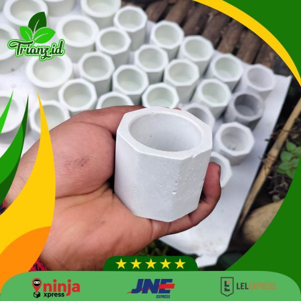 Pot Keramik Uk 810 Bundar /pot mini untuk Sekulen/ pot untuk kaktus ...