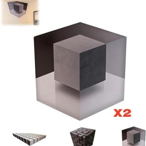 Aitemay Impossible Corners 3D Wall Art Stickers Optical Illusion Corner Wall Decal Large Removable Peel And Stick Wall Art Living Room Bedroom Study Modern Home Decor