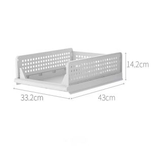 Wardrobe Clothes Stackable Storage Layered Partition Drawer Storage  Rack Drawer Rack