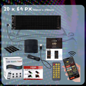 USB 5V LED Car Display LED Matrix Pixel Panel Multilingual APP Programmable DIY Scrolling Advertising Signs Flexible