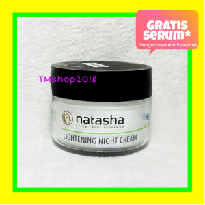Natasha Skincare Lightening Night Cream 10 gram by dr Fredi Setyawan Original Krim Malam Pencerah Pemutih