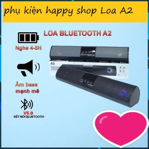 Loa MiNi A2 Kết Nối  Bluetooth - Âm Thanh Hay - Bass Chuẩn - Nghe Nhạc Cực Đã -  Hỗ Trợ Thẻ Nhớ Bảo Hành 12 Tháng - Happy Shop