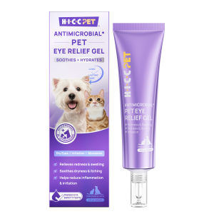HICC PET Dog&Cat Eye Gel Vet-Recommended Pet Eye Infection Treatment Pet Eye Drops Wash Soothes Irritation Moisturizes Dry Eyes Pet Eye Drops Ointment Alternative for Dogs Cats HorsesRabbit All Pet-60ml