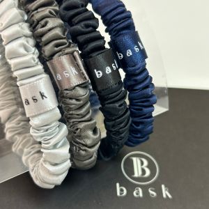 BASK™ - SMALL Silk Hair Ties Bundle Set - The Essentials (4-piece set)