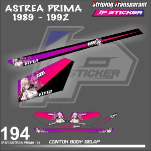 ASTREA PRIMA 1989 - 1992 (COD) STIKER STRIPING MOTOR HONDA ASTREA PRIMA 1989 - 1992 - STIKER LIST GRAFIK SIMPLE WARNA VARIASI DESAIN RACING IP.STRIPING HOLOGRAM DAN TRANSPARAN BISA COD IP.KODE  194
