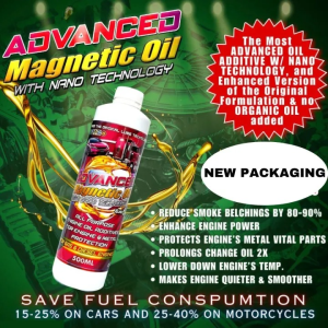 MI Advanced Magnetic Oil with Nano Technology Additive & oil Enhancer Solution 500ml For Cars And Motorcycle Gas/Diesel
