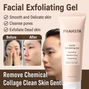 เจลครีมผลัดเซลล์ผิวทำความสะอาดรูขุมขน กำจัดสิวหัวดำ ไวท์เทนนิ่ง มอยส์เจอร์ไรเซอร์ เฟเชียล คลีนเซอร์