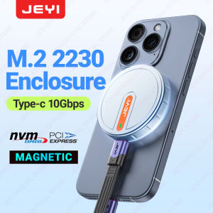 JEYI 2230 M.2 NVMe SSD Enclosure with Magsafe for iPhone 15 Pro Max ProRes USB 3.2 10Gbps for MacBook/iPad Pro/Laptop