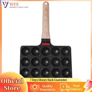 Nonstick Takoyaki Pan 20 Holes for Octopus Balls Nonstick Griddle Baking Tray Durable Nonstick Coating Easy to Use Kitchen Tool